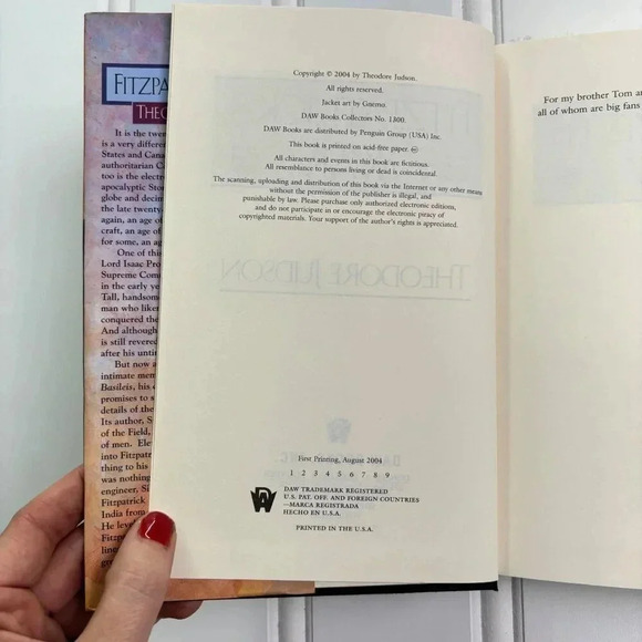 Fitzpatricks War Theodore Judson Hardcover First Edition First Printing 2004 - Picture 3 of 7